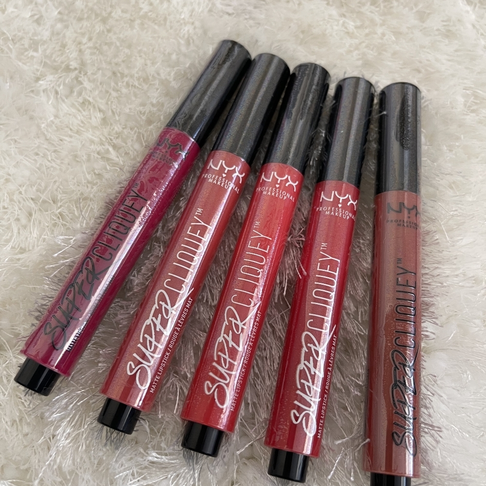 5 Piece NYX Super Cliquey Lip Set